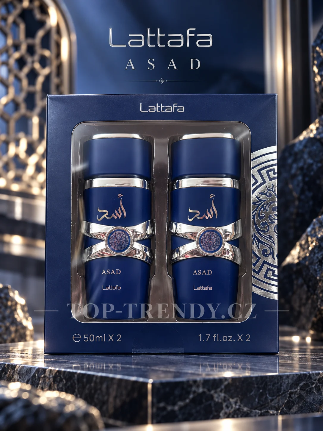 ASAD BLUE GIFT SET – INSPIRED BY LATTAFA ASAD ZANZIBAR